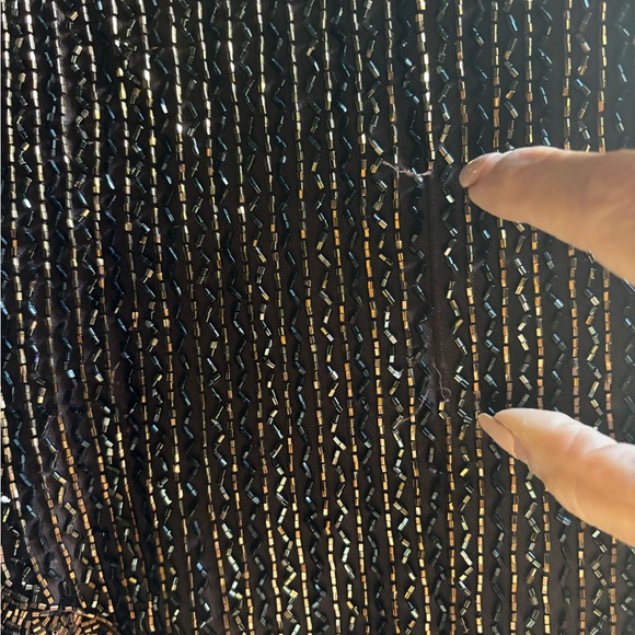 Black Tie Oleg Cassini beaded vintage gown size 10? - Picture 14 of 14